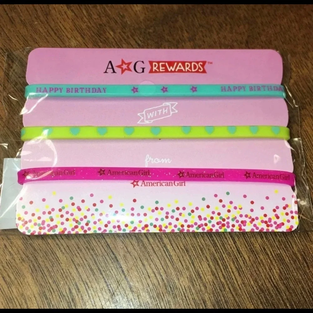 American Girl Berry Happy Birthday Bracelets Lot of 6 (18 Bracelets)